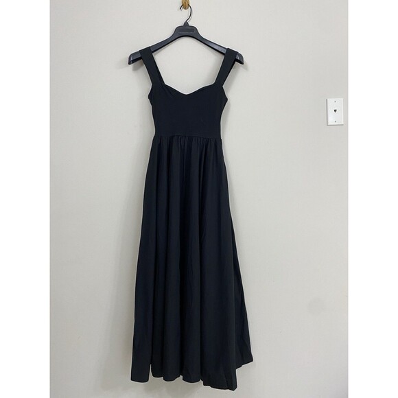 J.Crew Sweetheart tank dress with poplin skirt in Black NWT Size M Medium - Picture 7 of 10